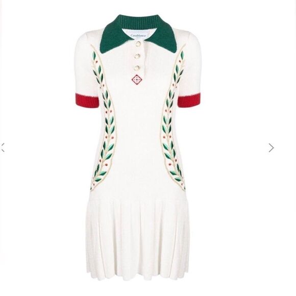 CASABLANCA Laurel Leaf Tennis Mini Dress - Picture 2 of 10